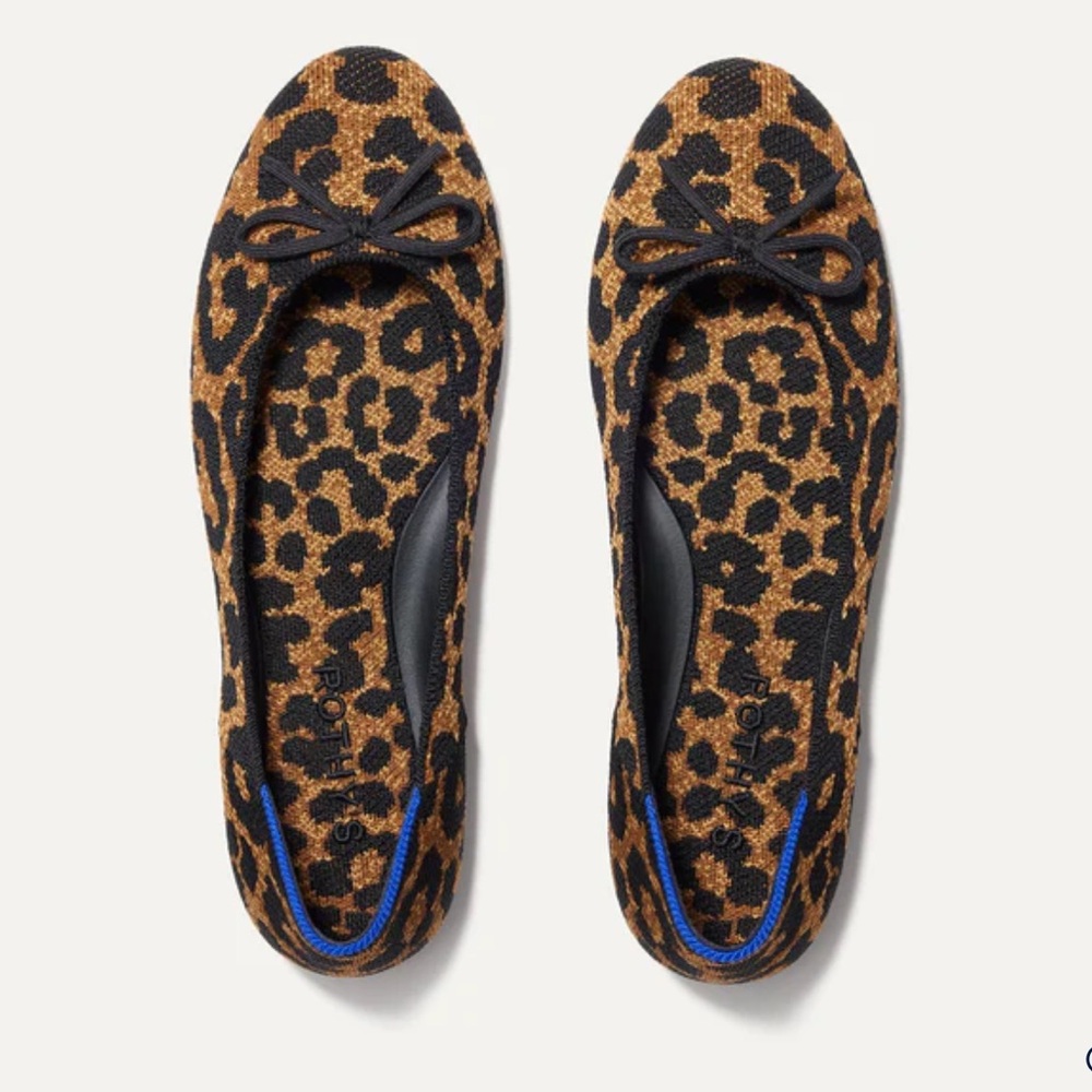 Rothy’s Leopard Print Ballet Flat Size 7 NEVER WORN
